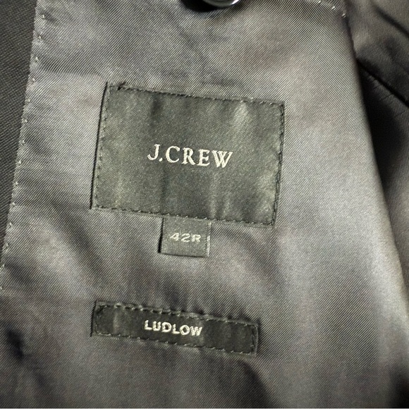 J. Crew & Ing. Loro Piana Black Suit Jacket 42R 100% Wool - Picture 12 of 12